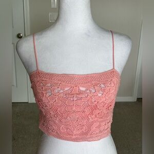NWOT Free People Pink Bralette Top Size Medium